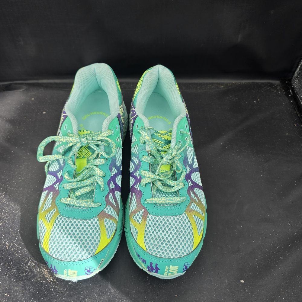 Asics Kids Sneakers - Teal, Yellow, Purple